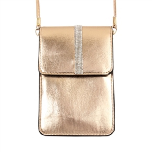Rose Gold Crossbody Cellphone Touchscreen - Picture 1 of 3